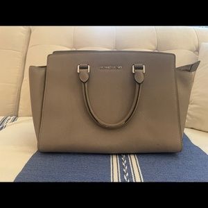 Gray Michael Kors Handbag